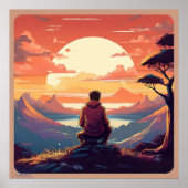 "Licht in der Dunkelheit finden: Eine Retro-Reflek Poster (Vorne)