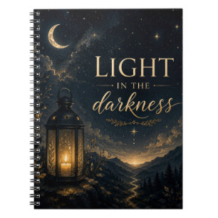 Licht in der Dunkelheit Inspiratives Notizbuch Notizblock