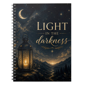 Licht in der Dunkelheit Inspiratives Notizbuch Notizblock