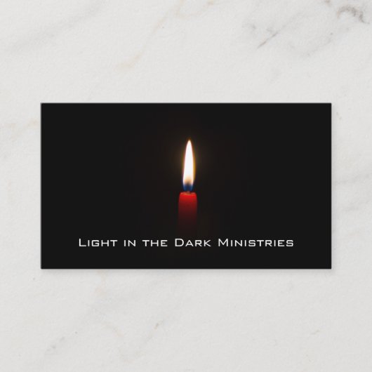 Licht in der Dunkelheit Visitenkarte (Vorderseite)