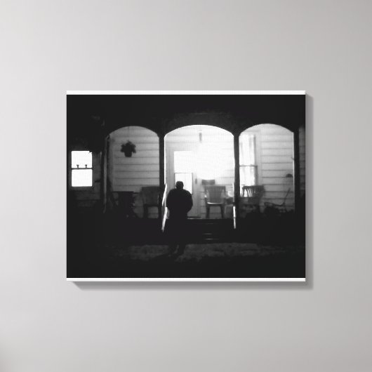 Licht in der Dunkelheit (Zuhause kommend) Leinwanddruck (Vorderseite)