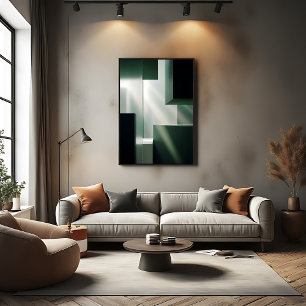 Licht in der Geometrie Leinwanddruck