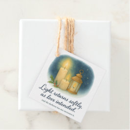 Licht in der stillen Zeit – Weihnachtsgeschenkanhä Geschenkanhänger