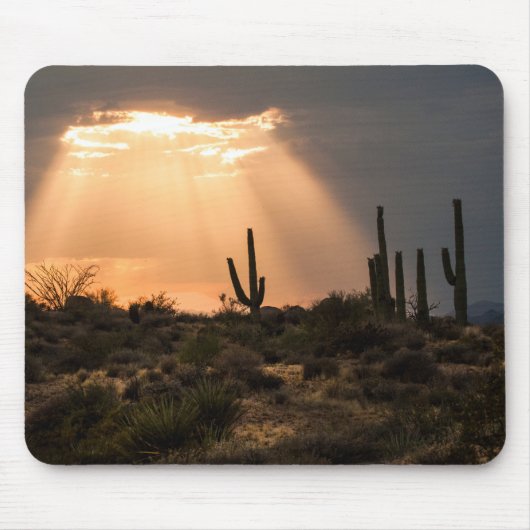 Licht in der Wüste Mousepad (Vorne)