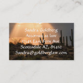 Licht in der Wüste Visitenkarte (Vorderseite)