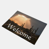 Licht in der Wüste, willkommen Fußmatte (Schrägansicht)