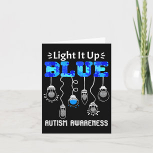 Licht in die blaue Sensibilisierung für Autismus Karte
