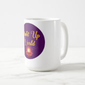 Licht in die ✨ | Minimal Elegant Kaffeetasse (VorderseiteRechts)