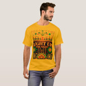 Licht in die Nacht: Diwali Illustration Thema T-Shirt (Vorne ganz)