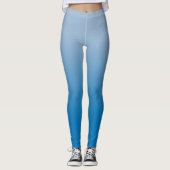 Licht in Dunkelblau mit elegantem Monogramm Leggings (Vorderseite)