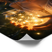 Licht in ihren Händen Poster (Ecke)