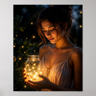 Licht in ihren Händen Poster