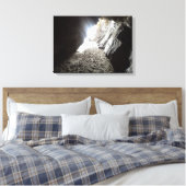 Licht in Maghera Caves Irland Leinwanddruck (Insitu (Schlafzimmer))
