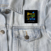 Licht ins Dunkel der Autismus-Sonderteamname Button (Beispiel)