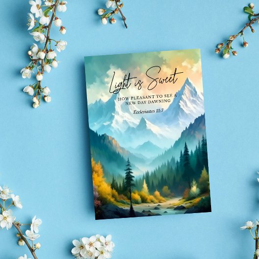 Licht ist süße Ekclesiastes 11:7 Karte