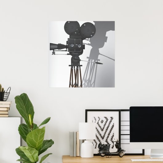 Licht! Kamera! Action! Poster (Heimbüro)