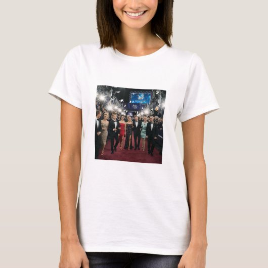 Licht, Kamera, Glamour! T-Shirt (Vorderseite)