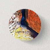 Licht - Küste Stony Crevasse Button (Vorderseite)
