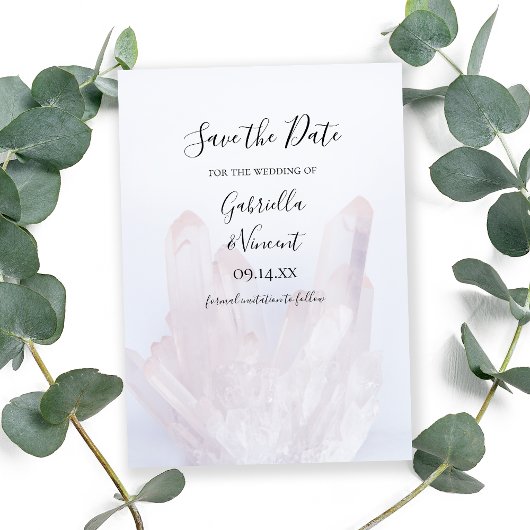 Licht-Lavendel-Kristalle Hochzeitsszenarien speich Save The Date