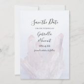 Licht-Lavendel-Kristalle Hochzeitsszenarien speich Save The Date (Vorderseite)