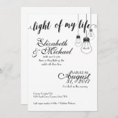 Licht meiner Einladung zur Hochzeit (Vorne/Hinten)