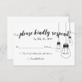 Licht meiner Lebenshochzeit RSVP-Karte RSVP Karte (Vorne/Hinten)