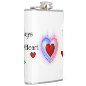 Licht meines Lebens 8oz Vinyl Wrapped Flask Flachmann (Rechts)