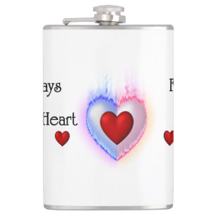 Licht meines Lebens 8oz Vinyl Wrapped Flask Flachmann