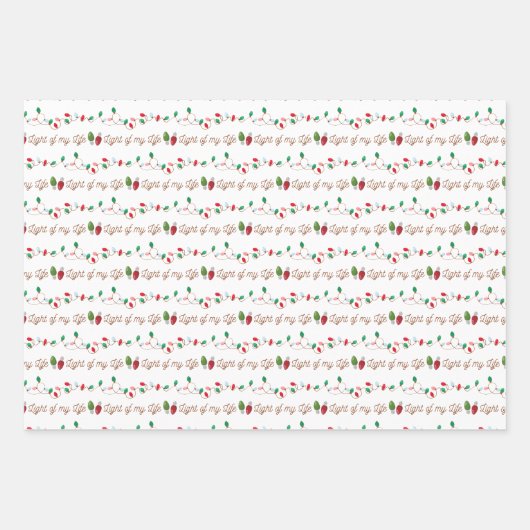 Licht meines Lebens Weihnachtszettel Geschenkpapier Set (Vorderseite 2)