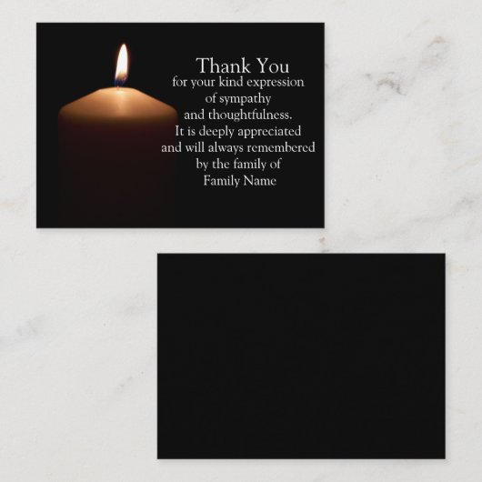 Licht nach der Beerdigung durch die Karten (Vorne/Hinten)