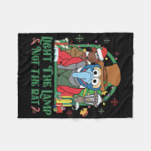 Licht nicht das Licht der Ratte Weihnachten 2 Fleecedecke (Vorderseite (Horizontal))