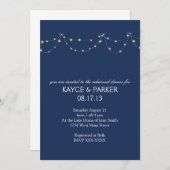 Licht-Proben-Abendessen Einladung (Vorne/Hinten)