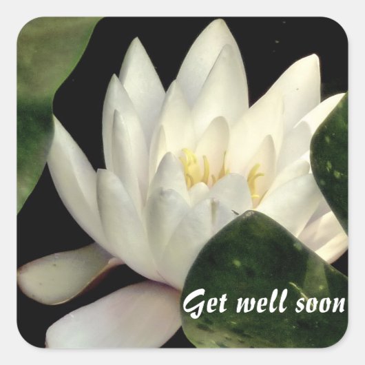 Licht Quadratischer Aufkleber (Vorderseite)