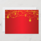 Licht-rotes Proben-Abendessen des Maurer-Glas-| Einladung (Rückseite)