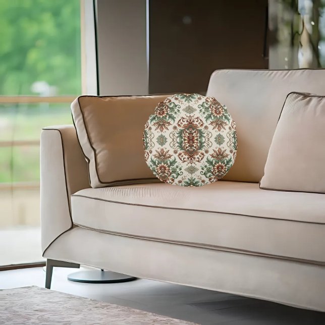 Licht rustikal rundes kissen (Von Creator hochgeladen)