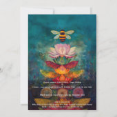 Licht sammeln | Bee Design Einladung (Rückseite)