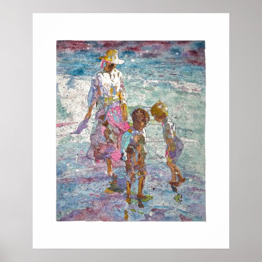 Licht sammeln © – gerahmte Kunst Poster (Vorne)