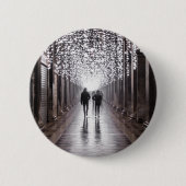 Licht, Schatten und Symmetrie - Sepia Button (Vorderseite)