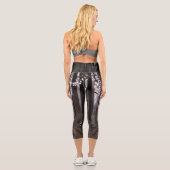 Licht, Schatten und Symmetrie - Sepia Capri Leggings (Rückseite)