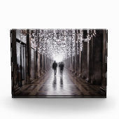 Licht, Schatten und Symmetrie - Sepia Fotoblock (Vorderseite)