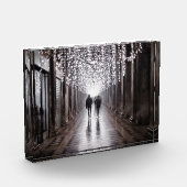 Licht, Schatten und Symmetrie - Sepia Fotoblock (Links)