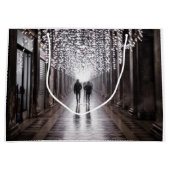 Licht, Schatten und Symmetrie - Sepia Große Geschenktüte (Vorderseite)