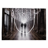 Licht, Schatten und Symmetrie - Sepia Große Geschenktüte (Rückseite)