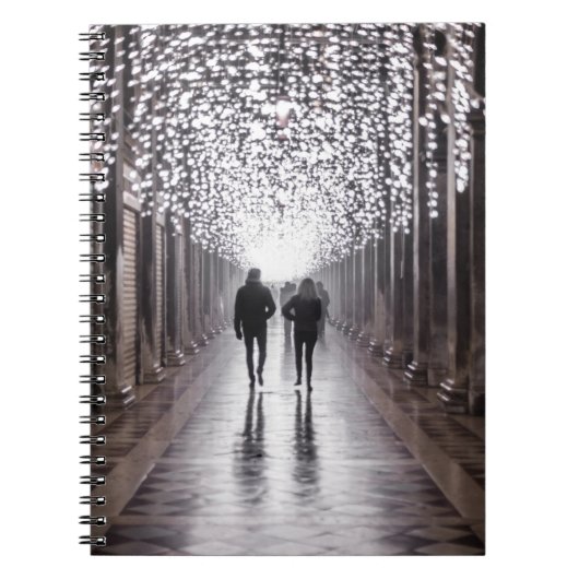 Licht, Schatten und Symmetrie - Sepia Notizblock (Vorderseite)