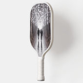 Licht, Schatten und Symmetrie - Sepia Pickleball Schläger (Links)
