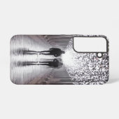 Licht, Schatten und Symmetrie - Sepia Samsung Galaxy Hülle (Rückseite (Horizontal))