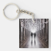 Licht, Schatten und Symmetrie - Sepia Schlüsselanhänger (Vorderseite)