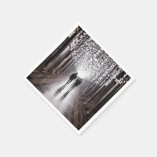 Licht, Schatten und Symmetrie - Sepia Serviette (Ecke)