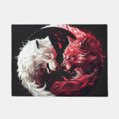 Licht Schatten Wolf Geist Tier Fantasy Fußmatte (Vorderseite)