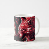 Licht Schatten Wolf Geist Tier Fantasy Kaffeetasse (VorderseiteRechts)